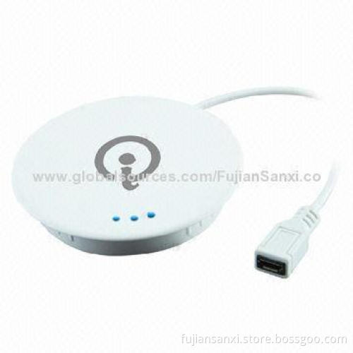 Office Desk Favorite Wireless Charger with 5V/1,500mA Input, 70mm Diameter